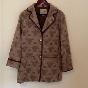 Oversized southwestern Woolrich wool jacket